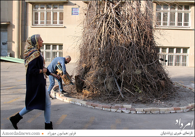 برپایی هیزم جشن سده